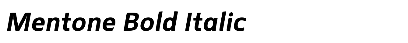 Mentone Bold Italic